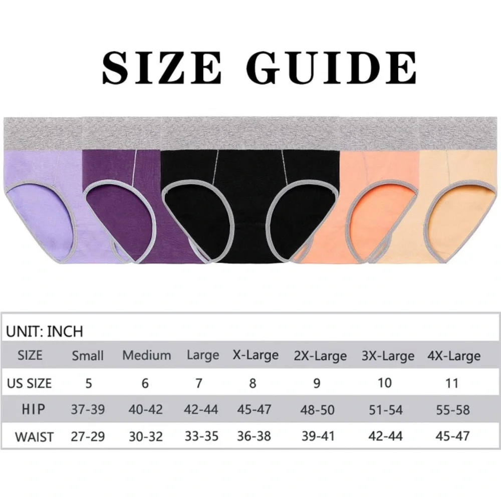 New 6 pack SheSsexy Womens Underwear, Cotton Ladies Underwear Hipster Briefs - Picture 8 of 12